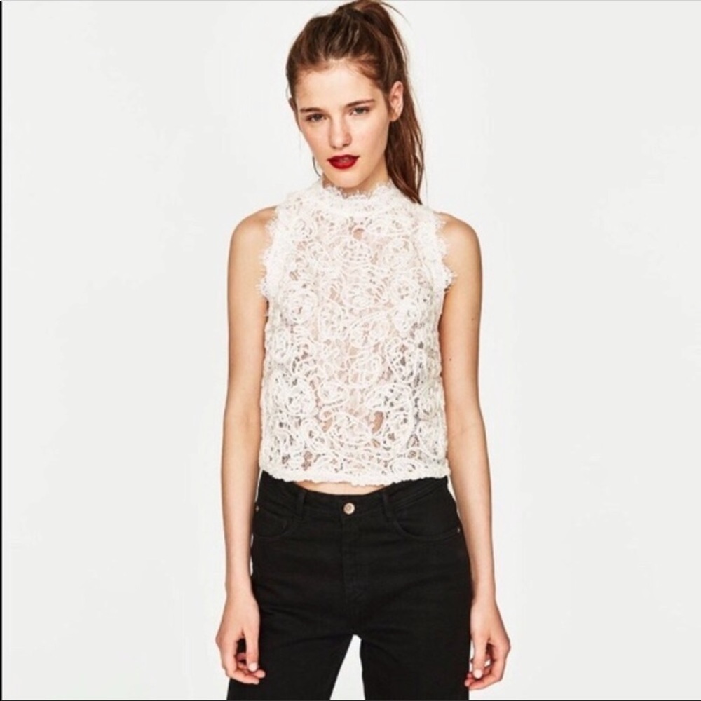ZARA Lace top NWT